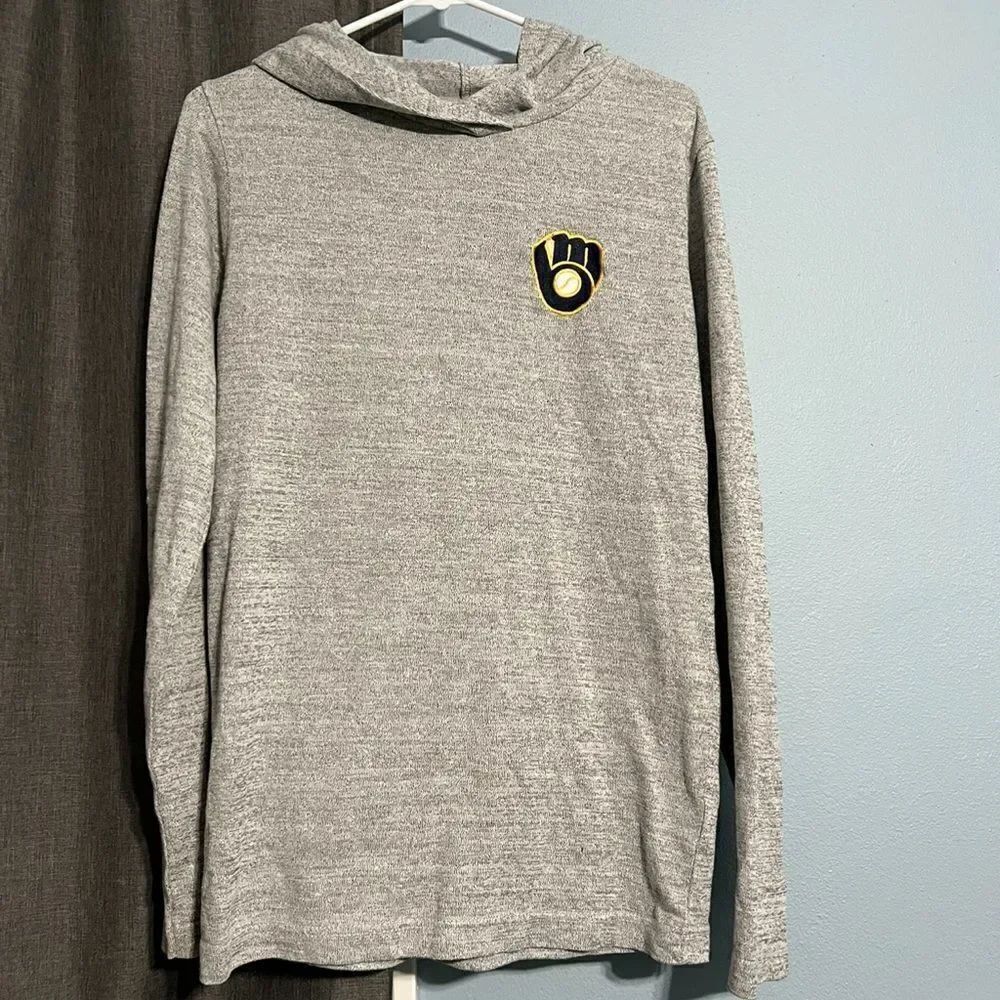 Antigua Milwaukee Brewers MLB Sweater Hoodie Size Small